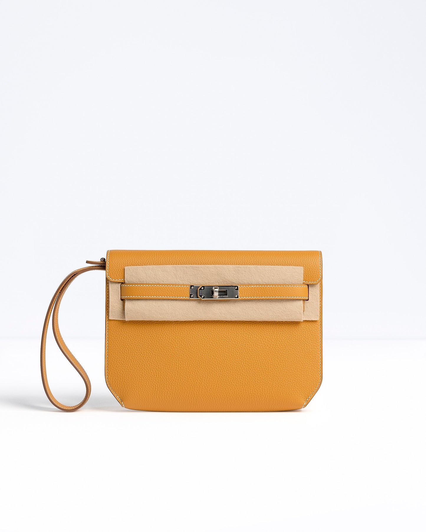 Hermès Kelly Dépêches in Naturel Sable Togo Leather with Palladium Hardware
