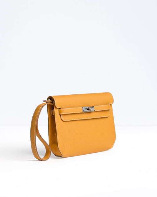 Hermès Kelly Dépêches in Naturel Sable Togo Leather with Palladium Hardware