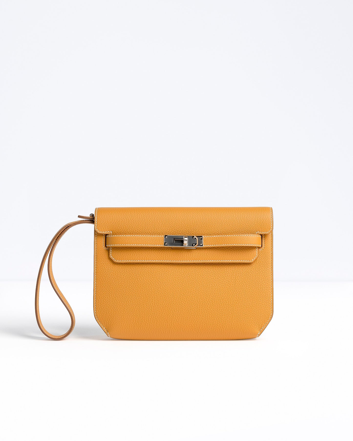 Hermès Kelly Dépêches in Naturel Sable Togo Leather with Palladium Hardware