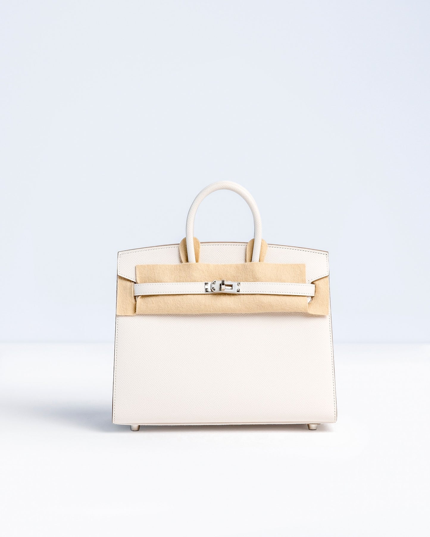 Birkin 25 Sellier Gris Pale in Epsom leather with Palladium Hardware