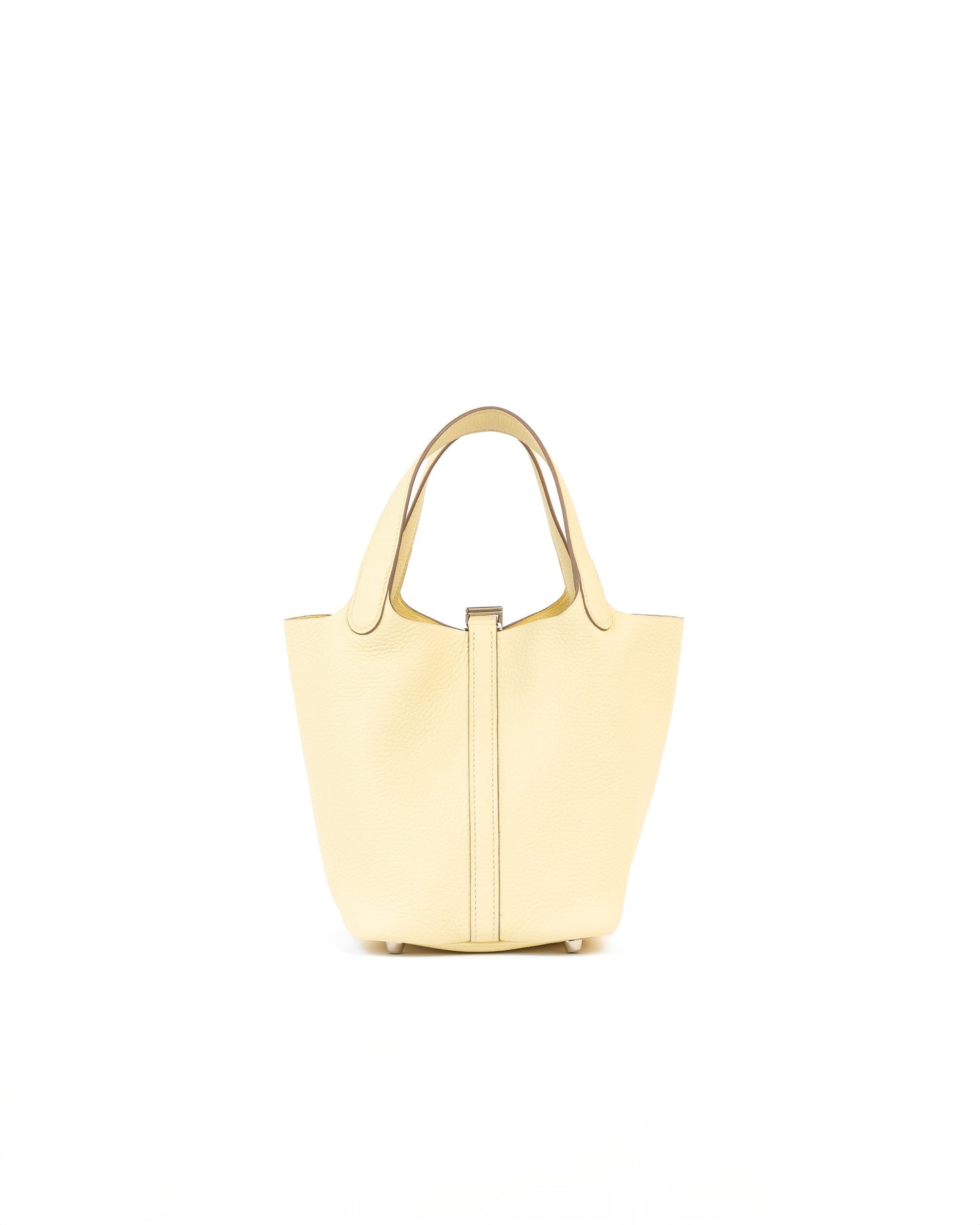 Picotin 18 Jaune Milton in Taurillon Clemence Leather with Palladium Hardware