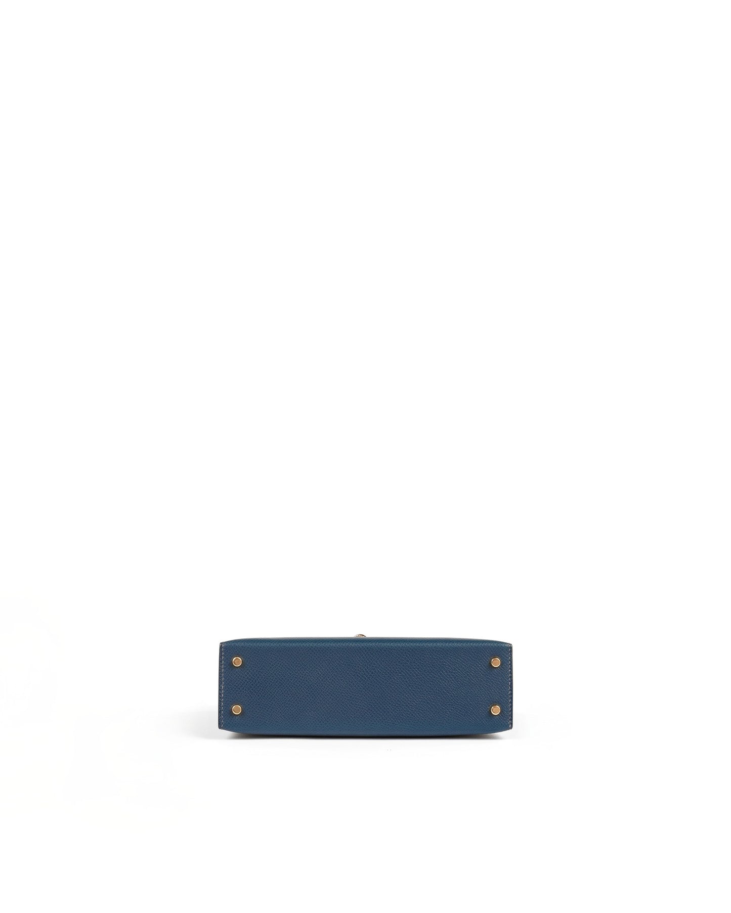 Kelly 20 Bleu De Prusse Epsom with Gold Hardware