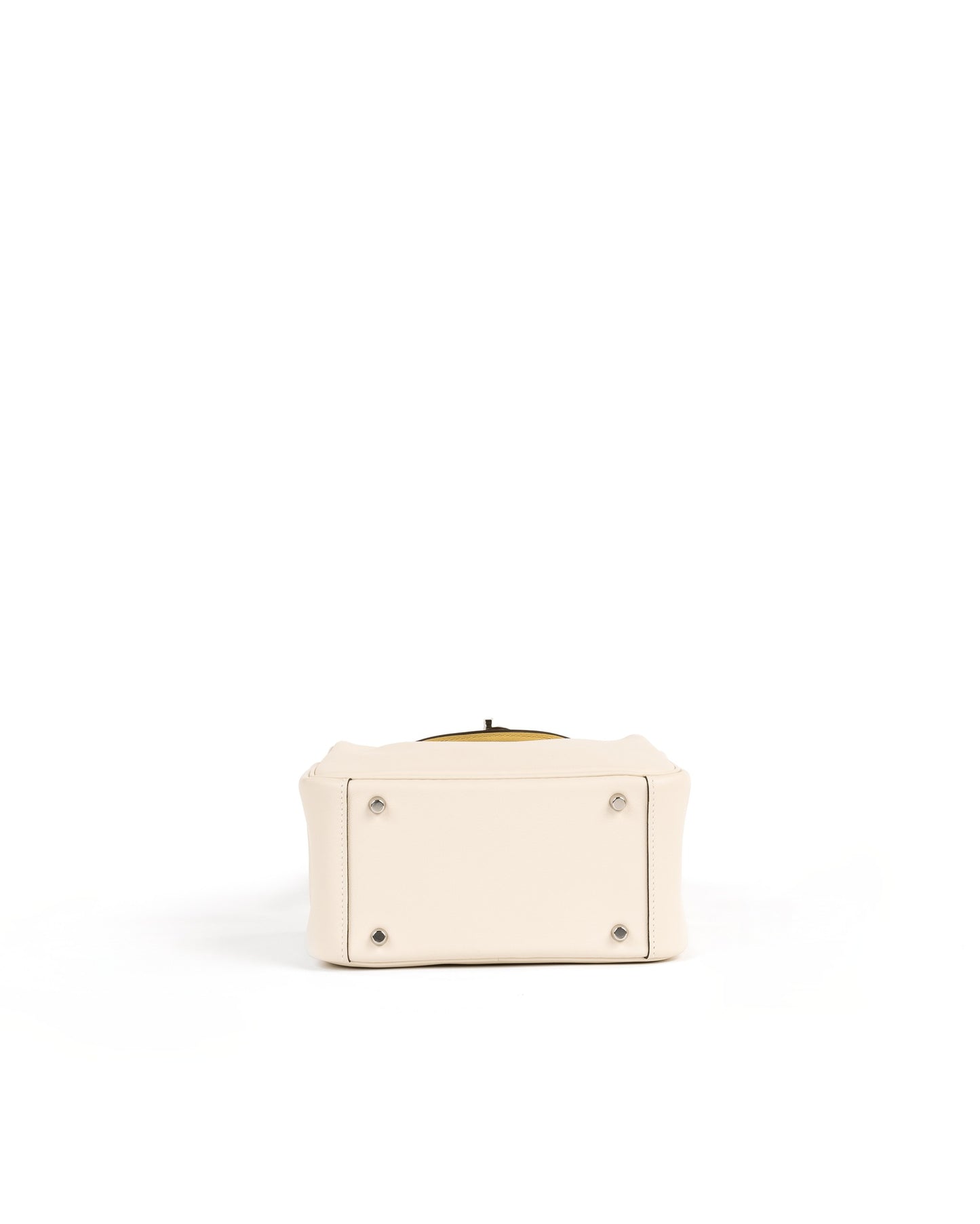 Mini Lindy Nata/Lime Swift Leather with Palladium Hardware