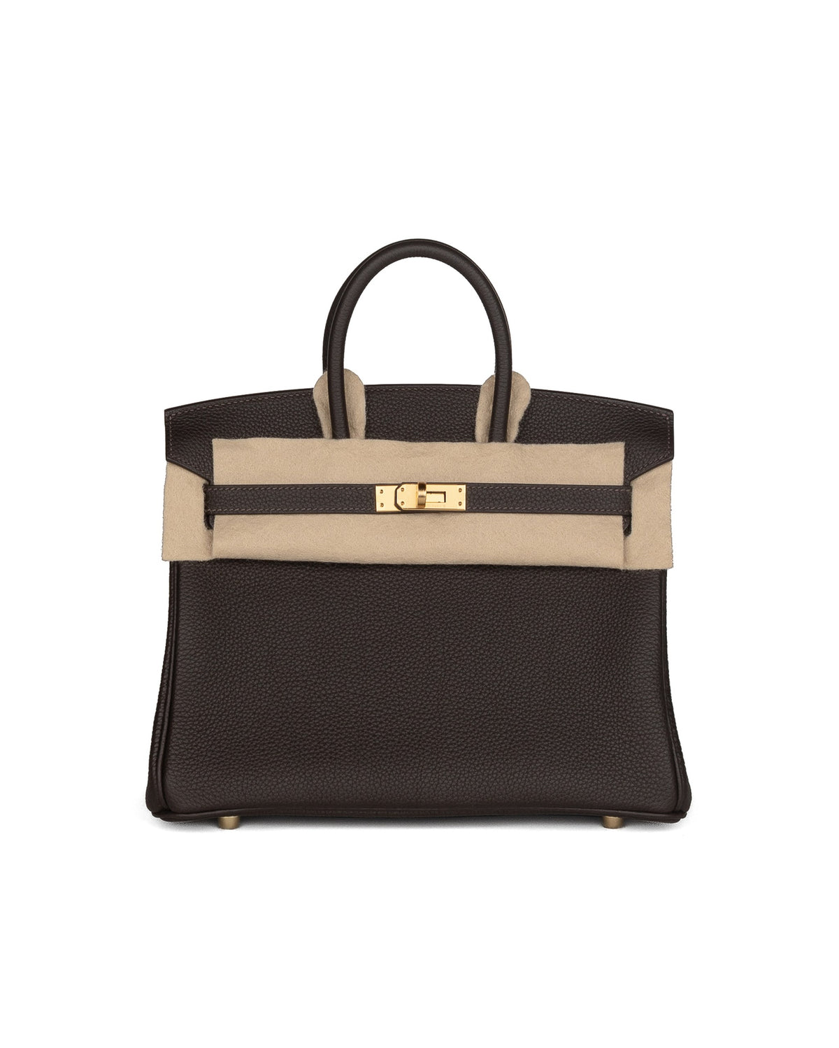 Birkin 25 Bai Brun in Togo Leather with Gold Hardware