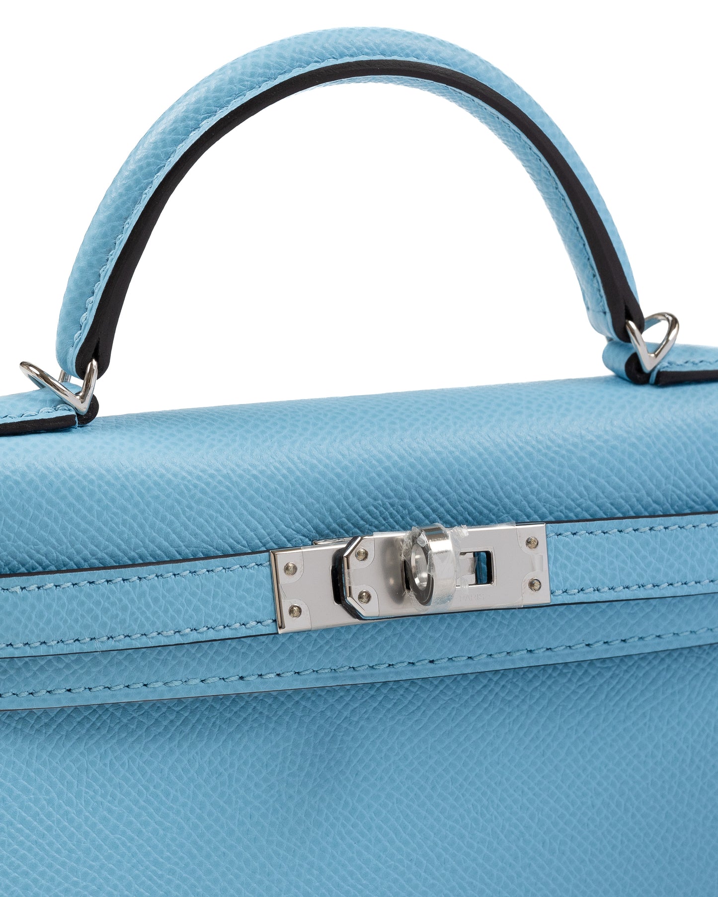 Kelly 20cm HSS in Bleu Celeste with Bleu Saphir Interior Epsom Leather, Palladium Hardware