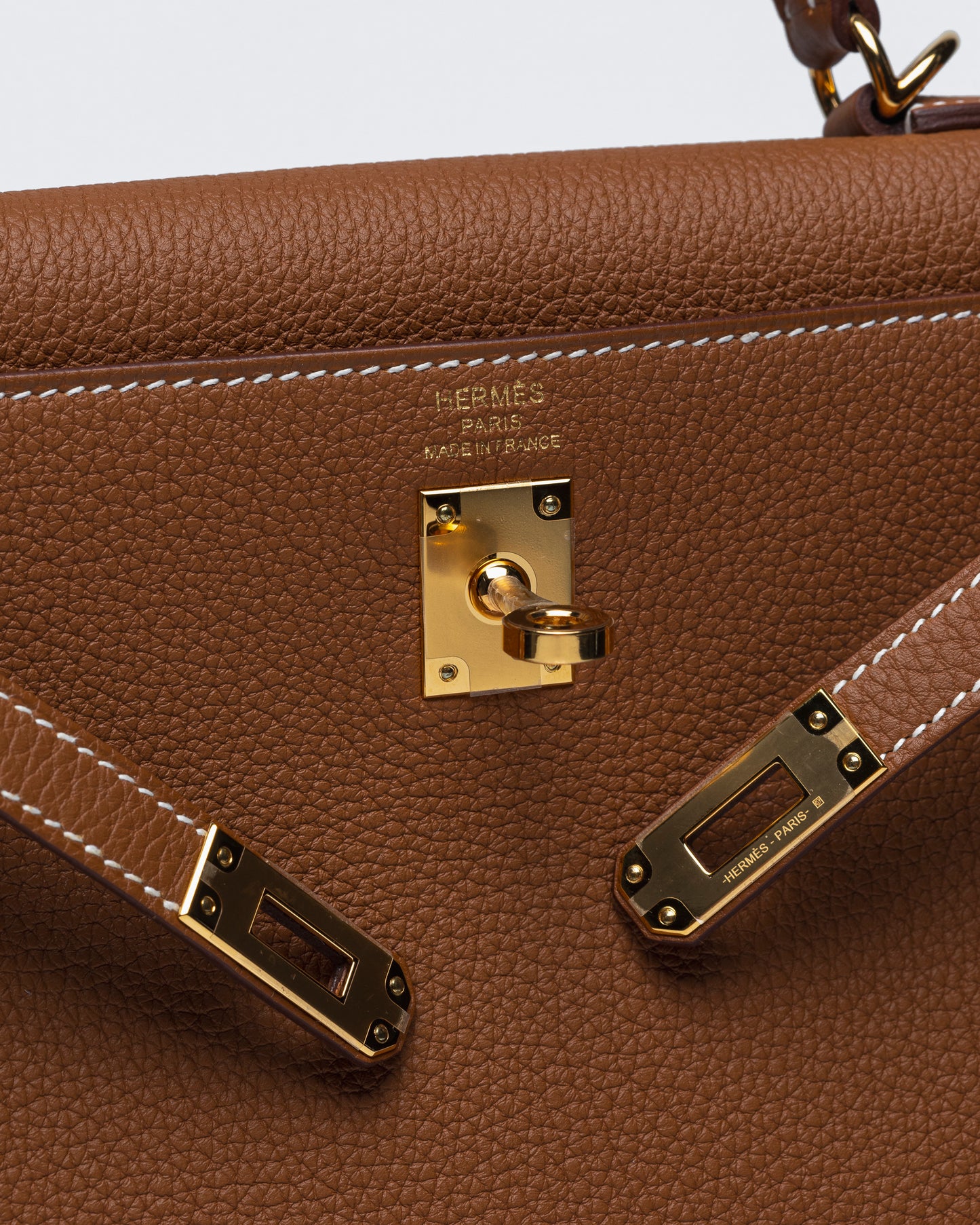 Kelly 25 Gold Togo Leather with Gold Hardware
