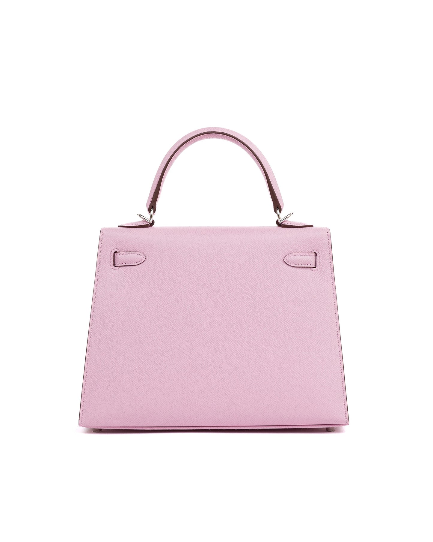 Kelly 25 Mauve Sylvestre in Epsom leather with Palladium Hardware
