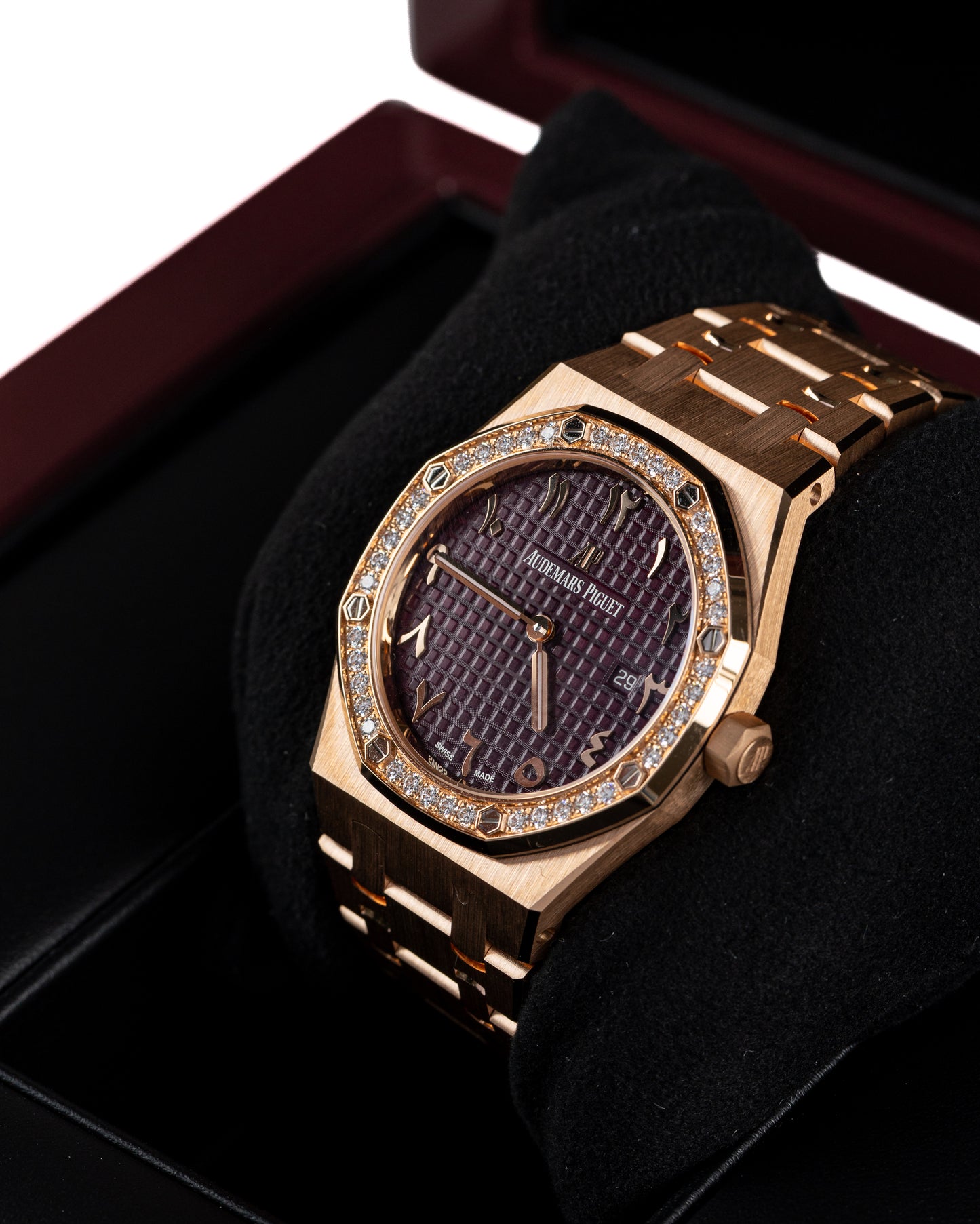 Audemars Piguet Royal Oak 33mm Qatar Special Edition Burgundy Dial