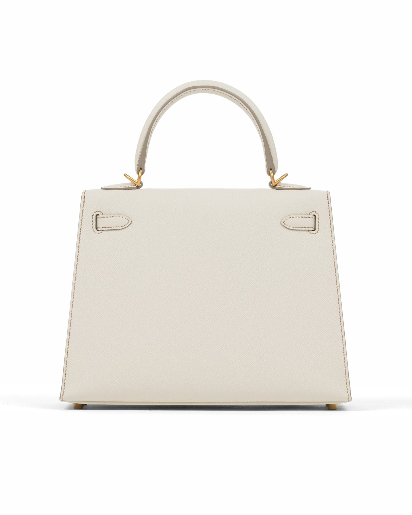 Kelly 25 Sellier HSS Craie in Epsom leather and Gold Interior & Stitching with Brushed Gold Hardware