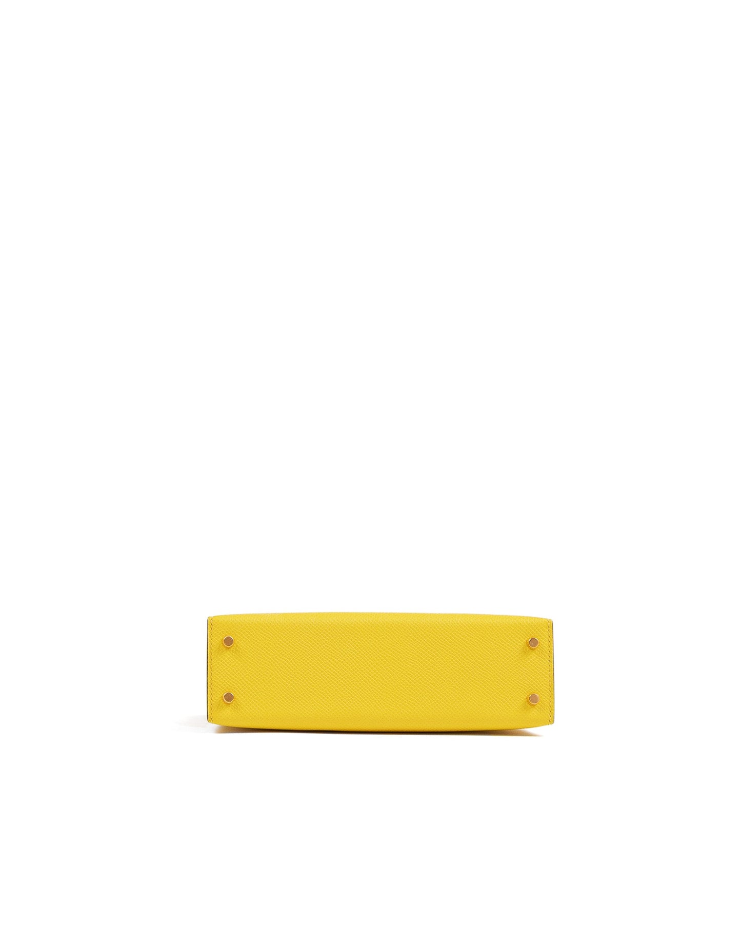 HSS Kelly 20 Jaune de Naples/Rose Pourpre inside in Epsom Leather with Permabrass Hardware
