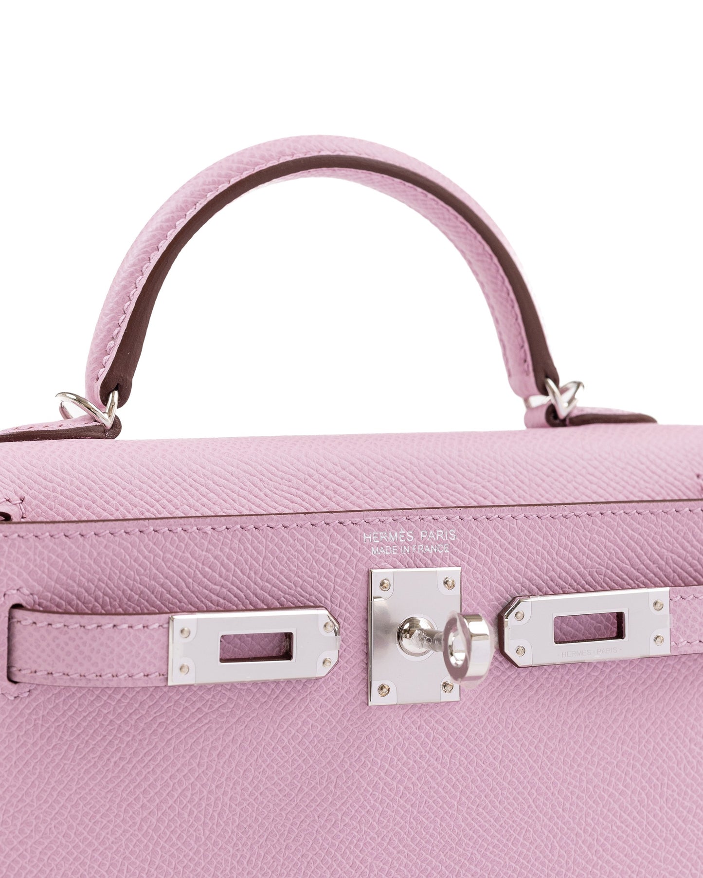 Kelly 20 Sellier Mauve Sylvestre in Epsom Leather with Palladium Hardware