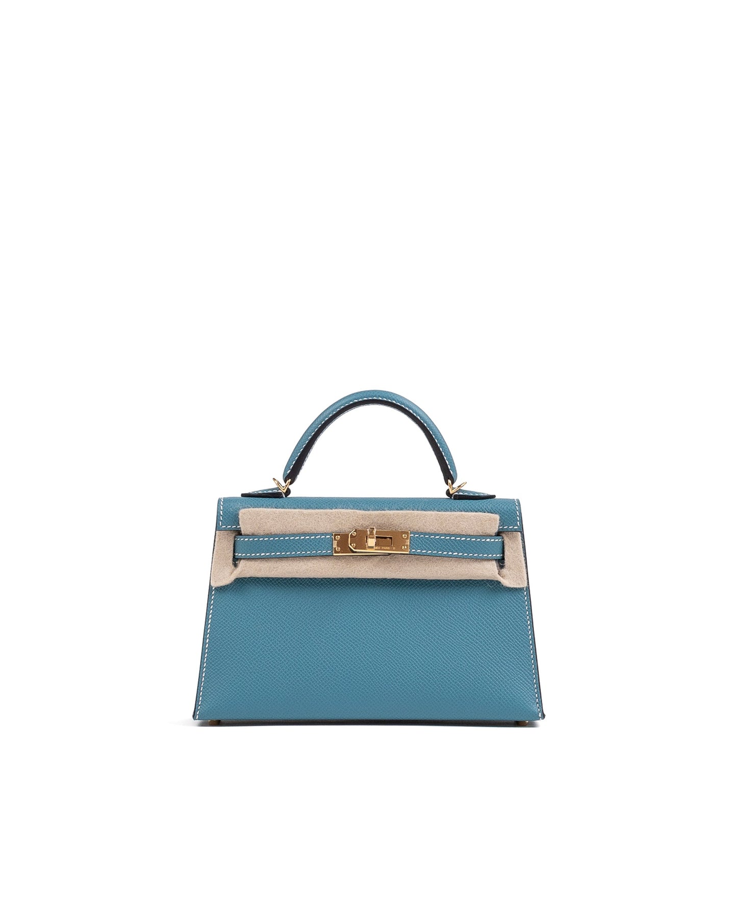 Kelly 20 Blue Jean in Epsom Leather with Gold Hardware