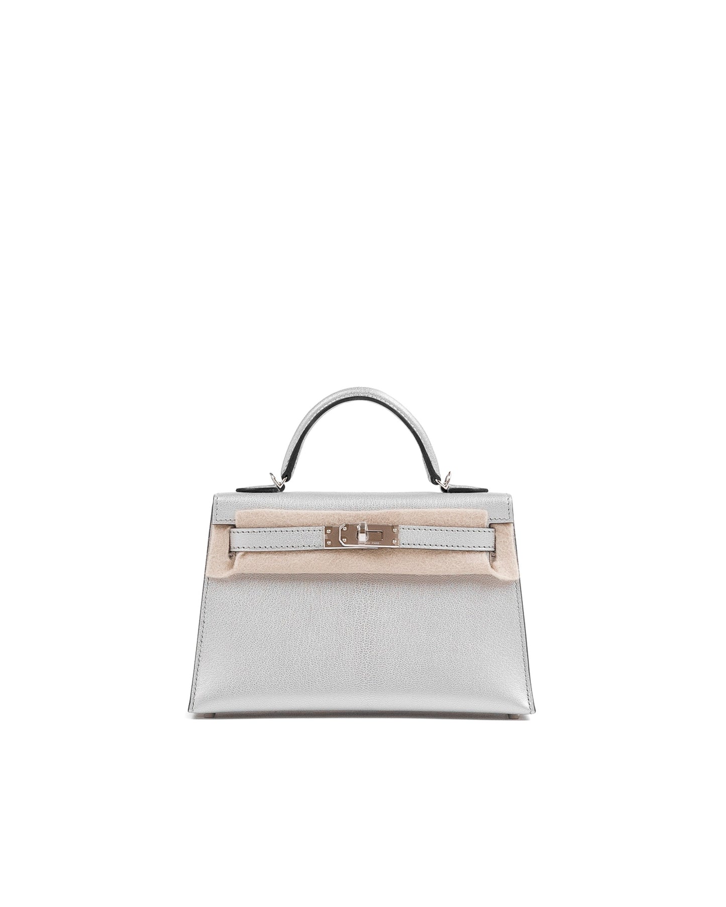 Kelly 20 Argent Silver Metallic in Chevre Leather with Palladium Hardware