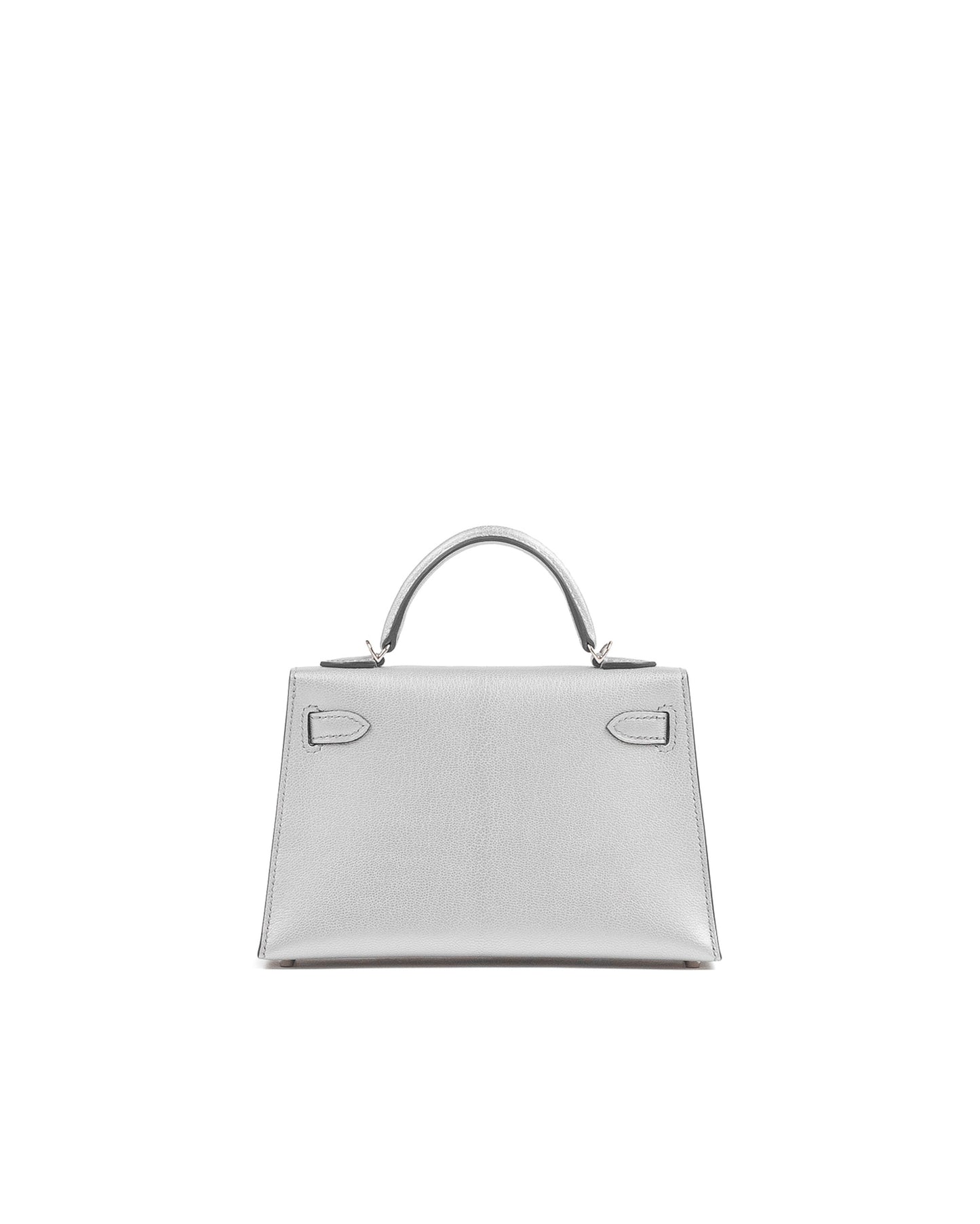 Kelly 20 Argent Silver Metallic in Chevre Leather with Palladium Hardware