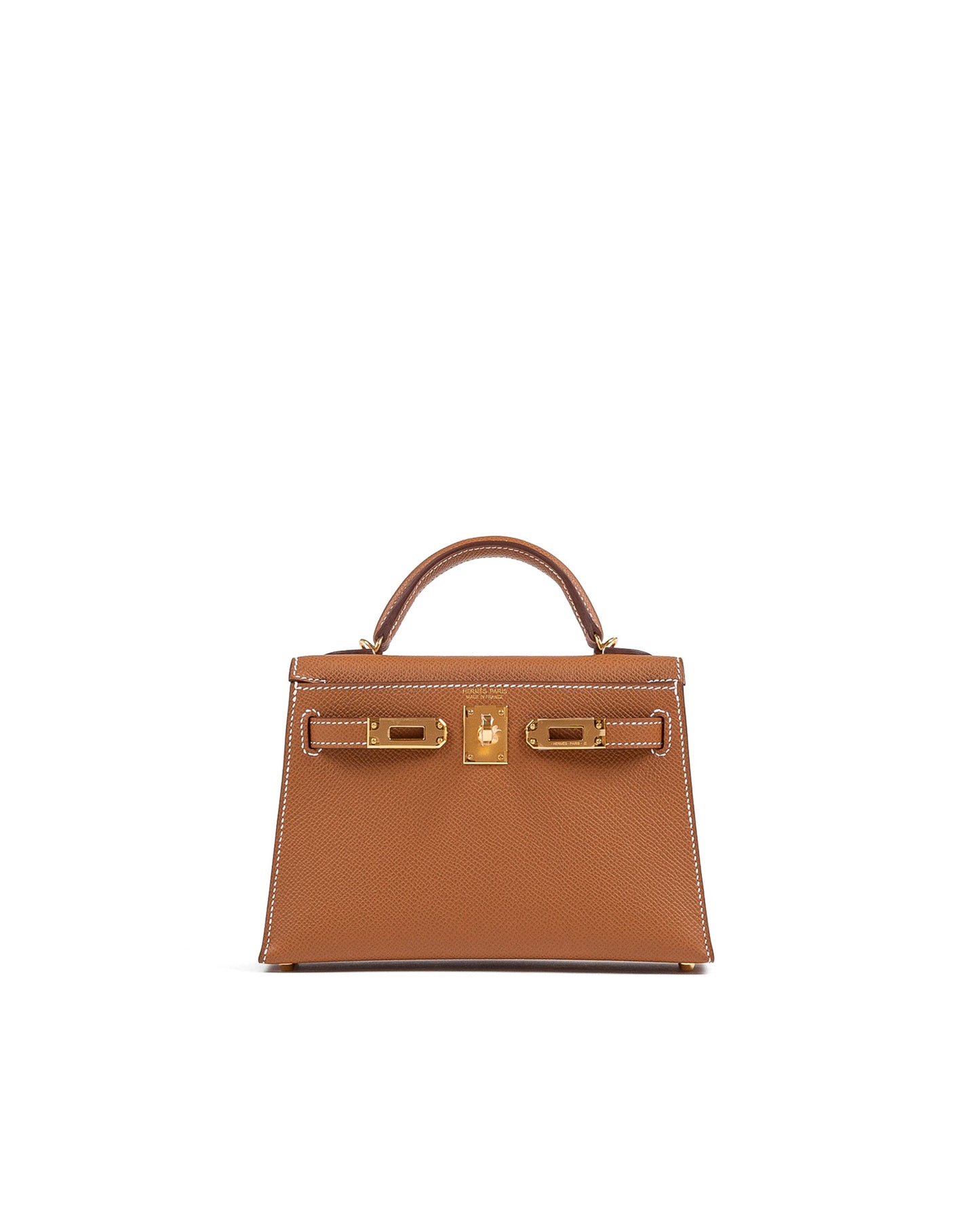 Kelly 20 Gold in Epsom Leather with Gold Hardware