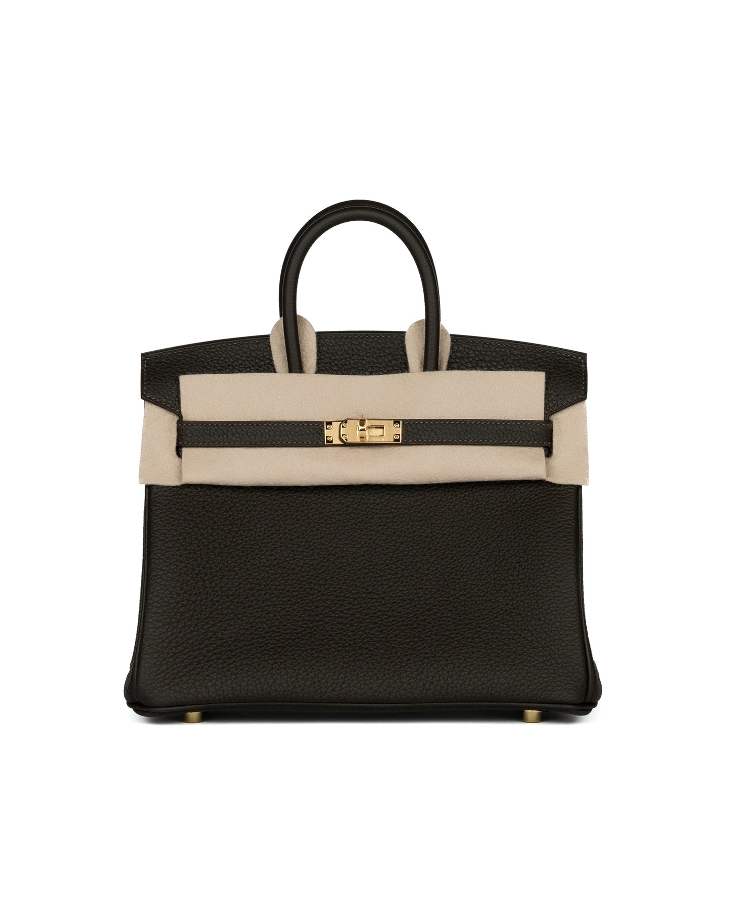 Birkin 25 Bai Brun in Togo Leather with Gold Hardware