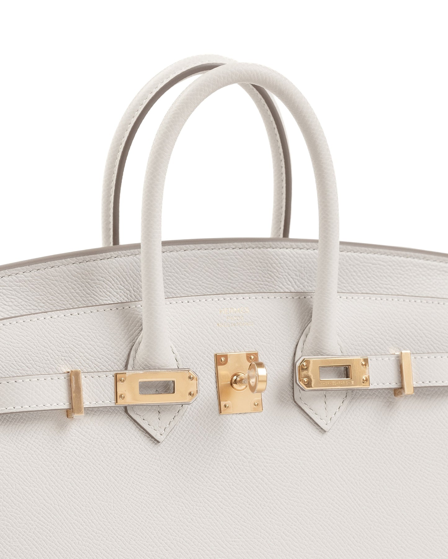 Birkin 25 Gris Pale in Epsom Leather with Gold Hardware