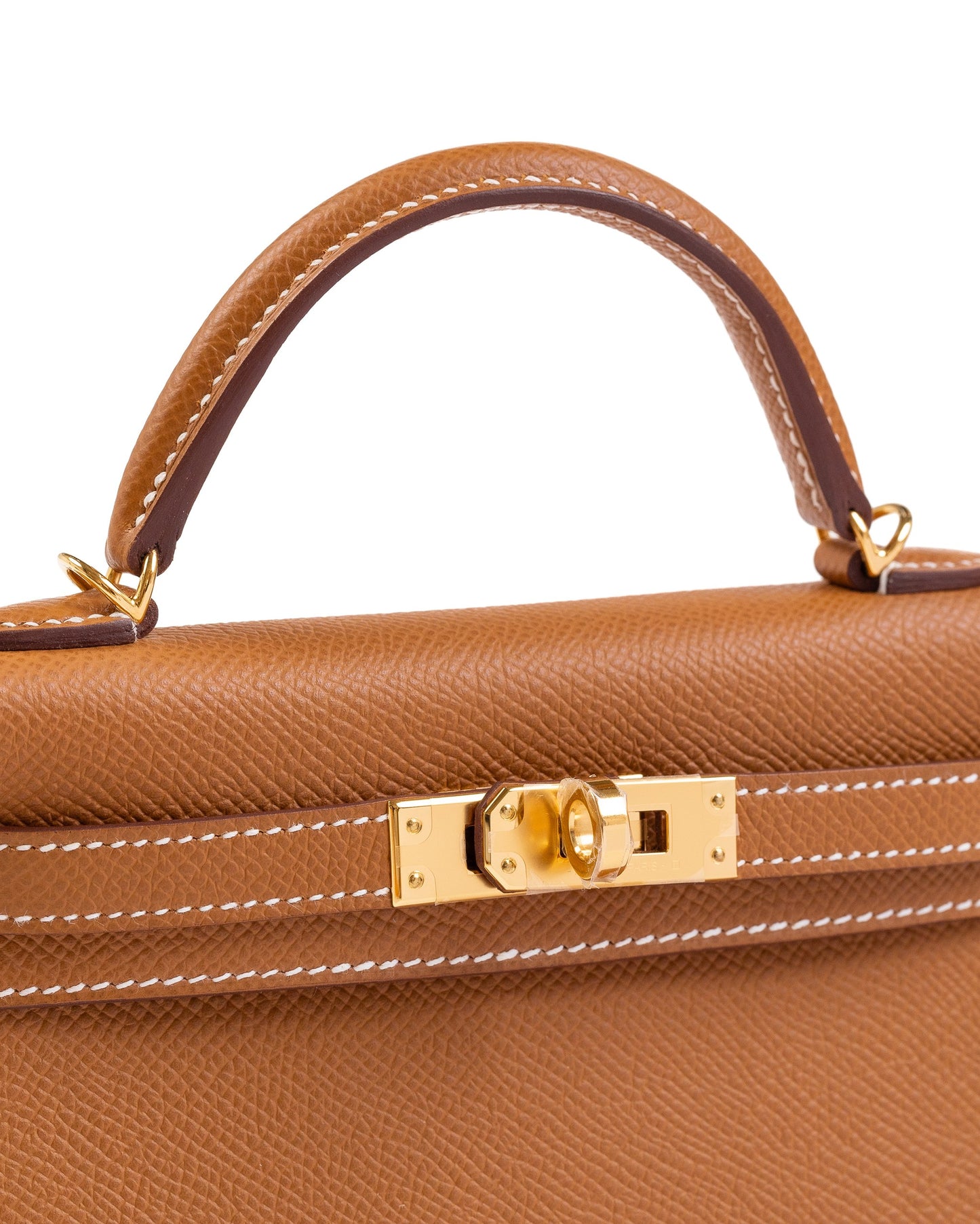 Kelly 20 Gold in Epsom Leather with Gold Hardware