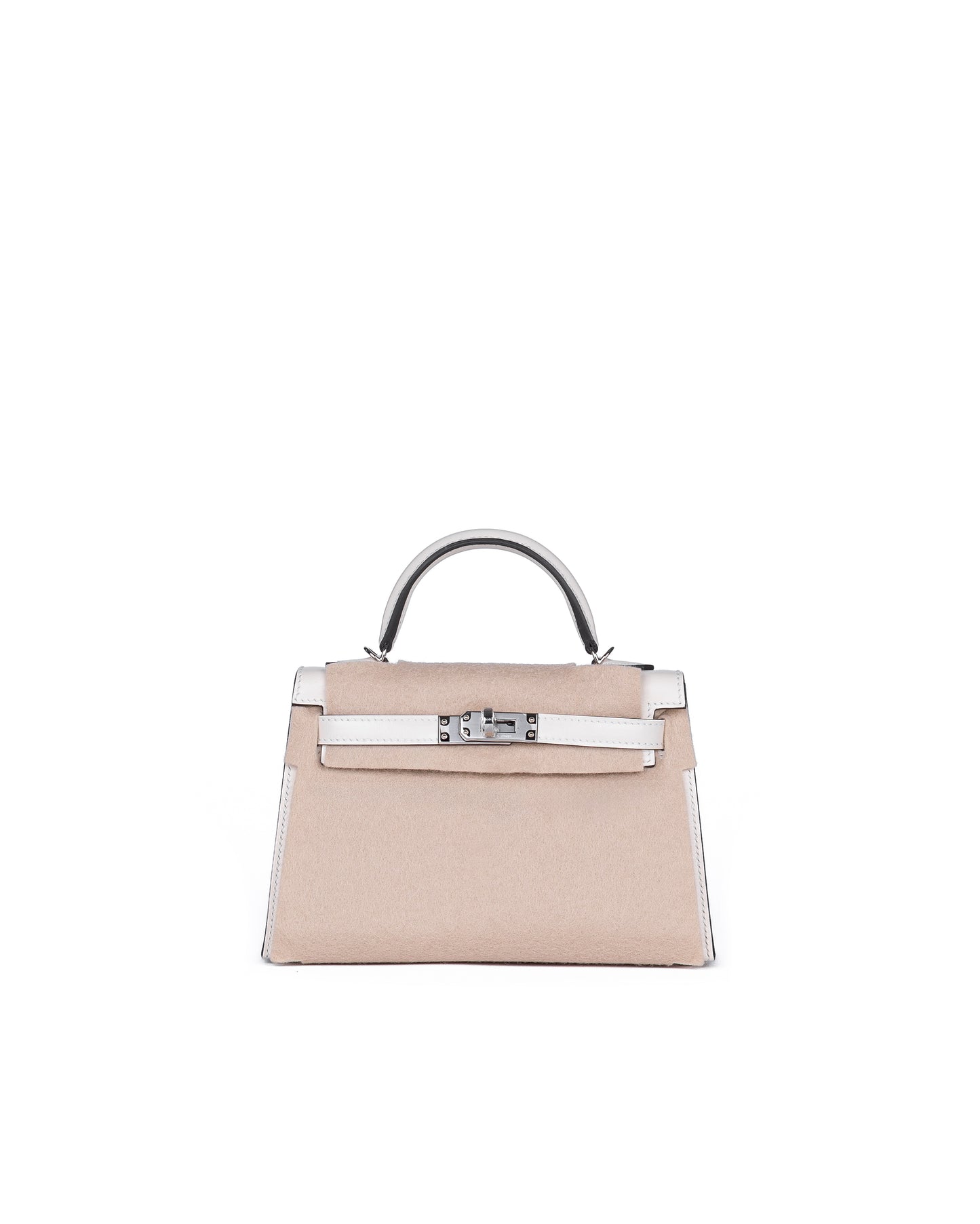 Hermès Kelly 20 Cloute Crème Box Leather with Palladium Hardware