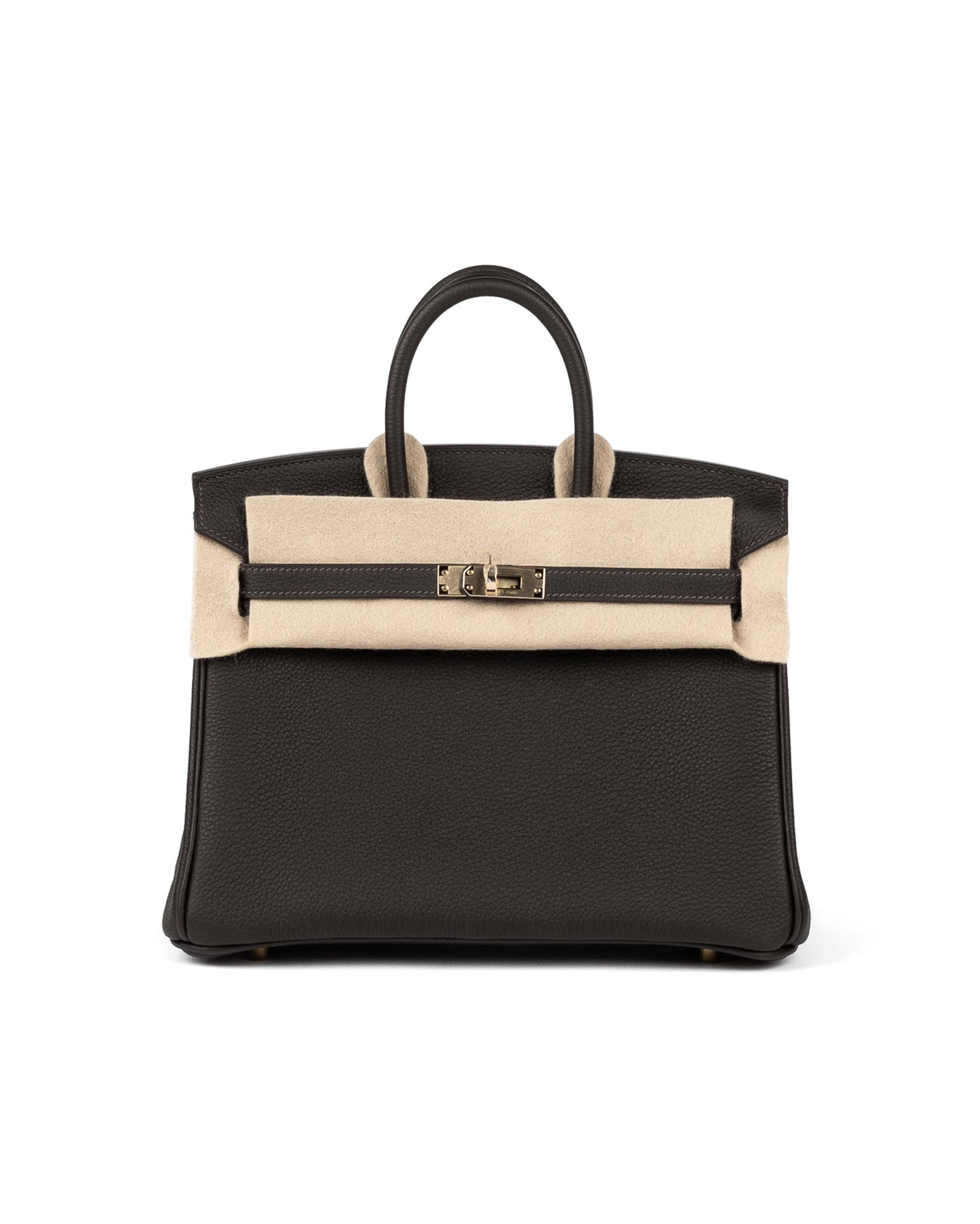 Birkin 25 Bai Brun in Togo Leather with Gold Hardware