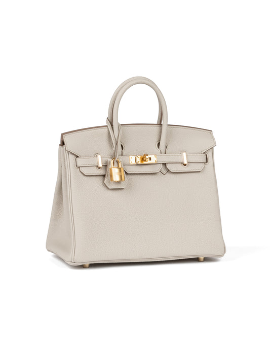 Birkin 25 Beton Togo with Gold Hardware