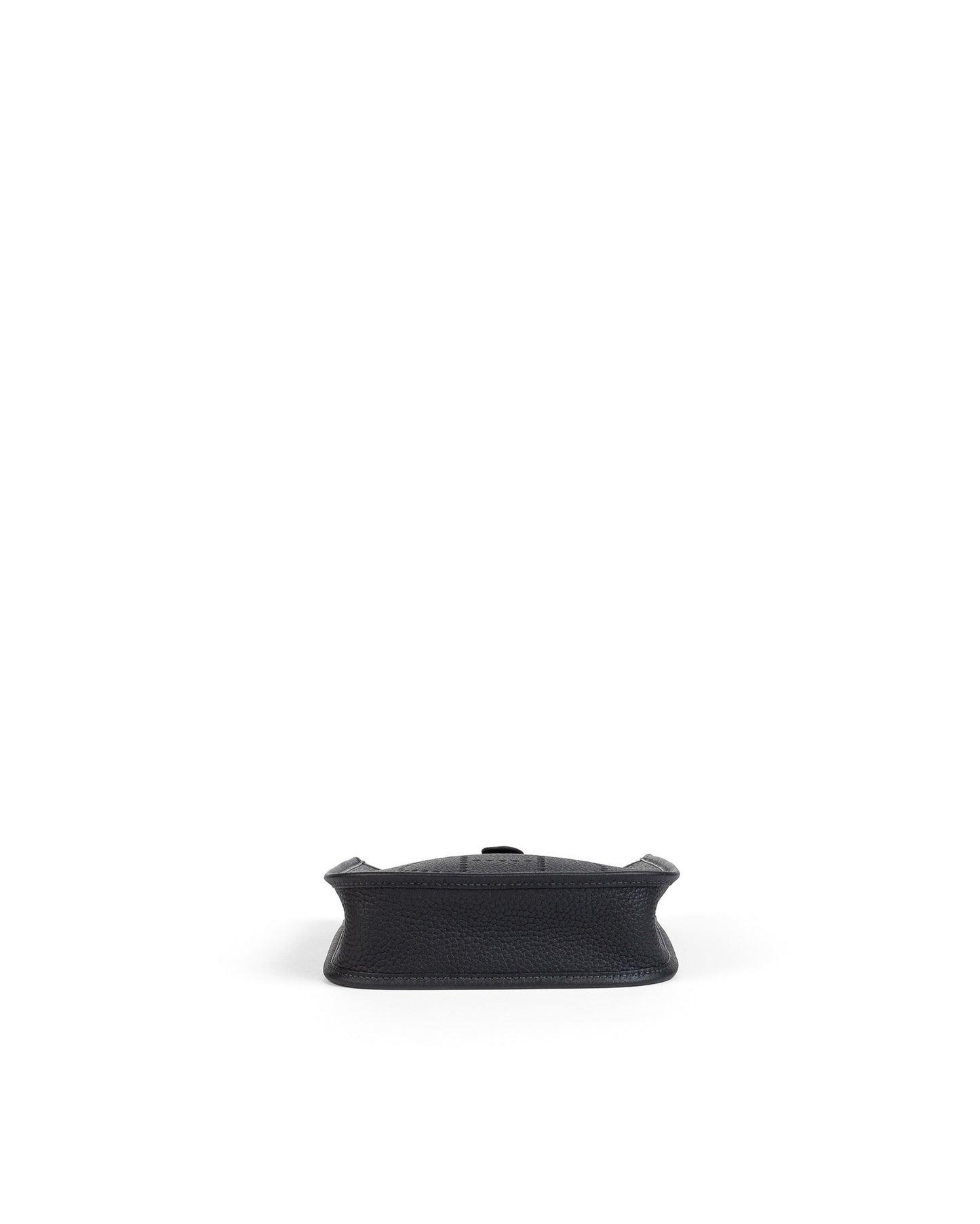 Mini Evelyne Black in Taurillon Clemence Leather with Palladium Hardware