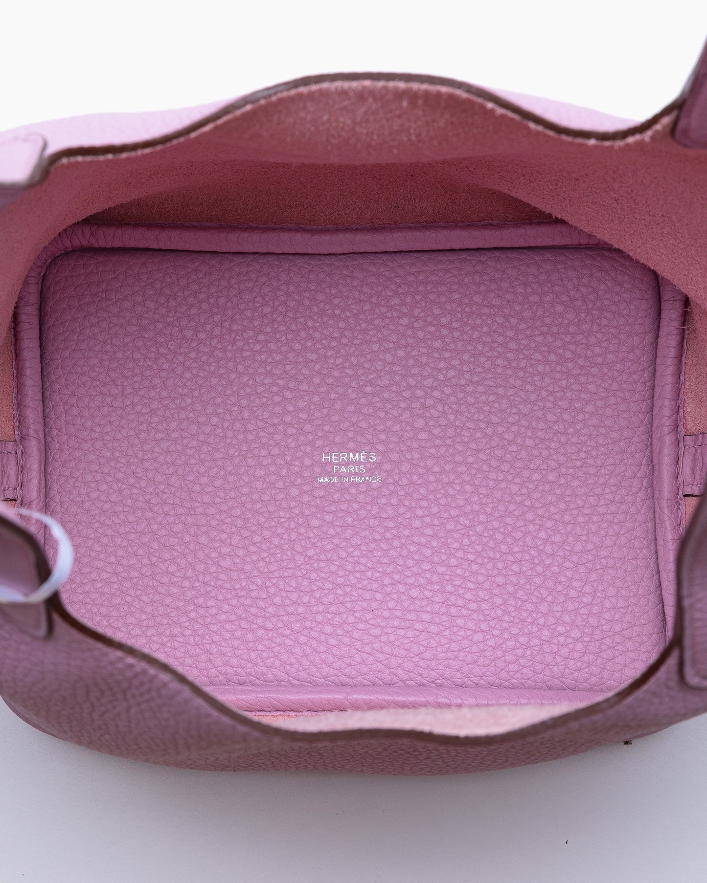 Picotin 18 Mauve Sylvestre in Taurillon Clemence leather with Palladium Hardware