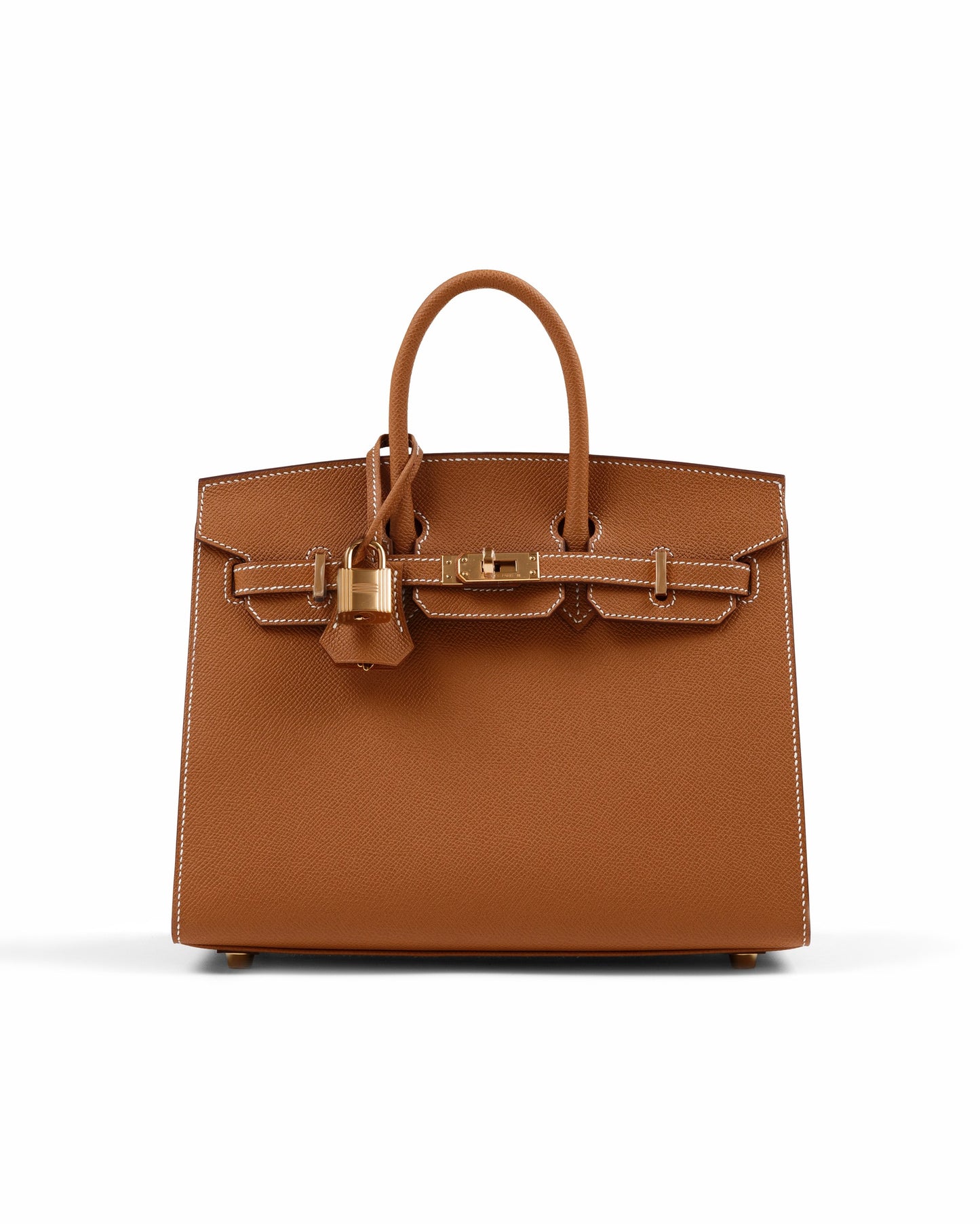 Birkin 25 Sellier Gold in Epsom Leather with Gold Hardware