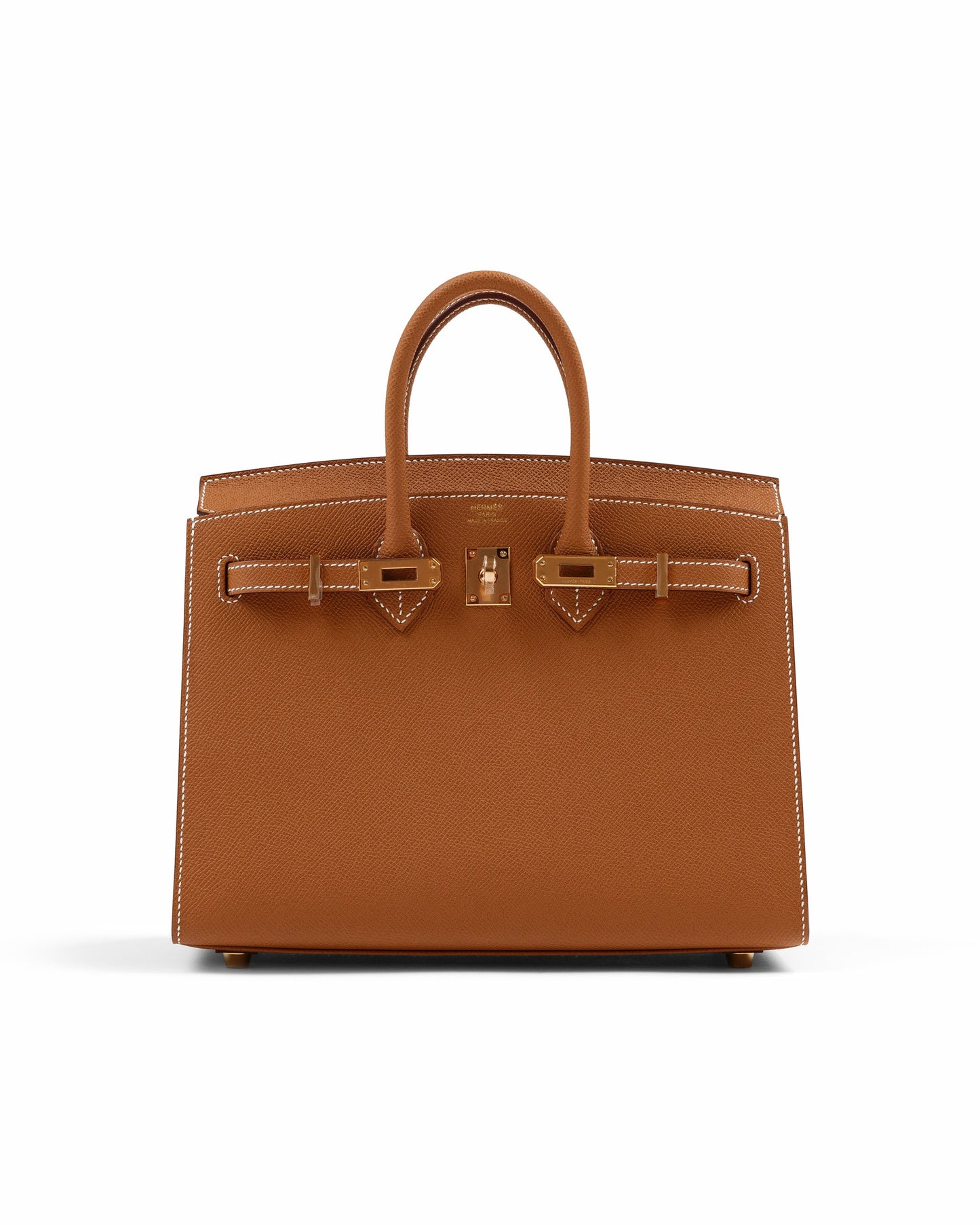 Birkin 25 Sellier Gold in Epsom Leather with Gold Hardware