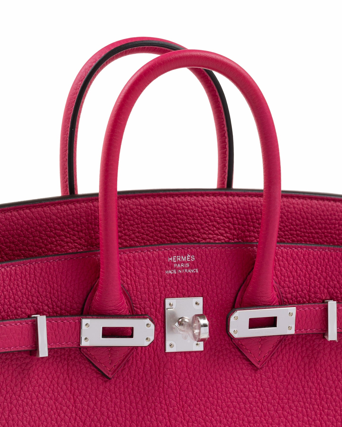 Birkin 25 Rose Mexico in Togo Leather with Palladium Hardwar