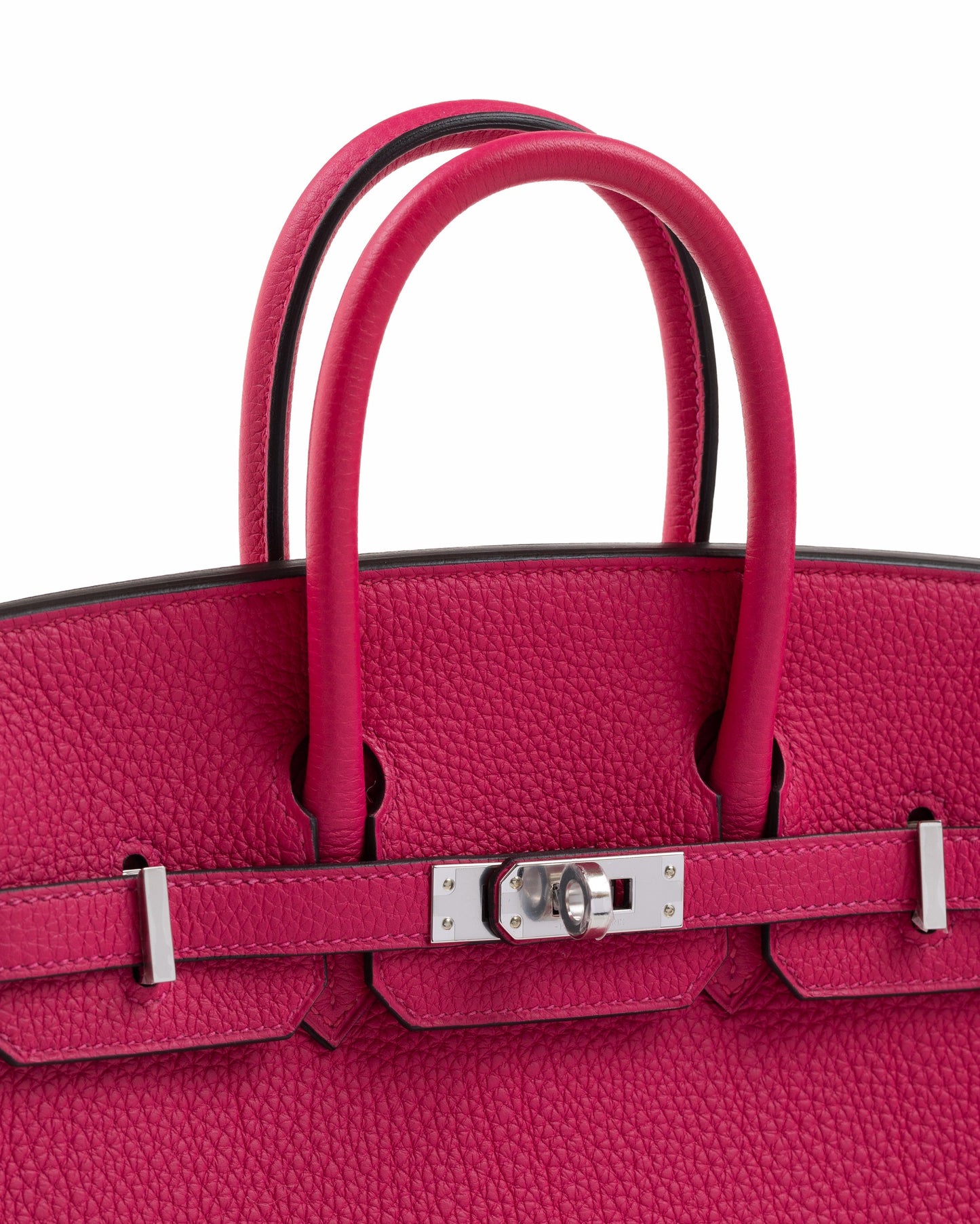 Birkin 25 Rose Mexico in Togo Leather with Palladium Hardwar