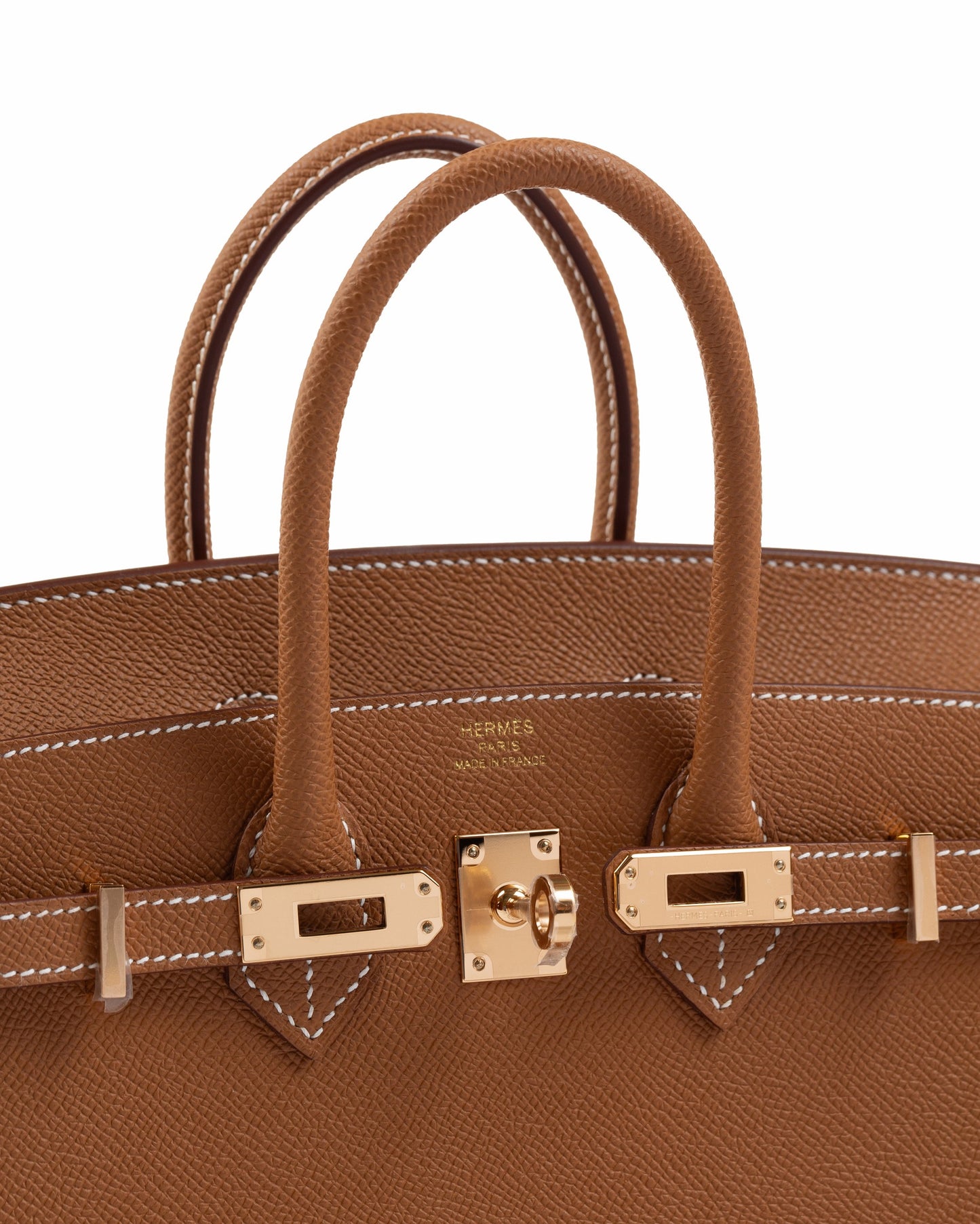 Birkin 25 Sellier Gold in Epsom Leather with Gold Hardware