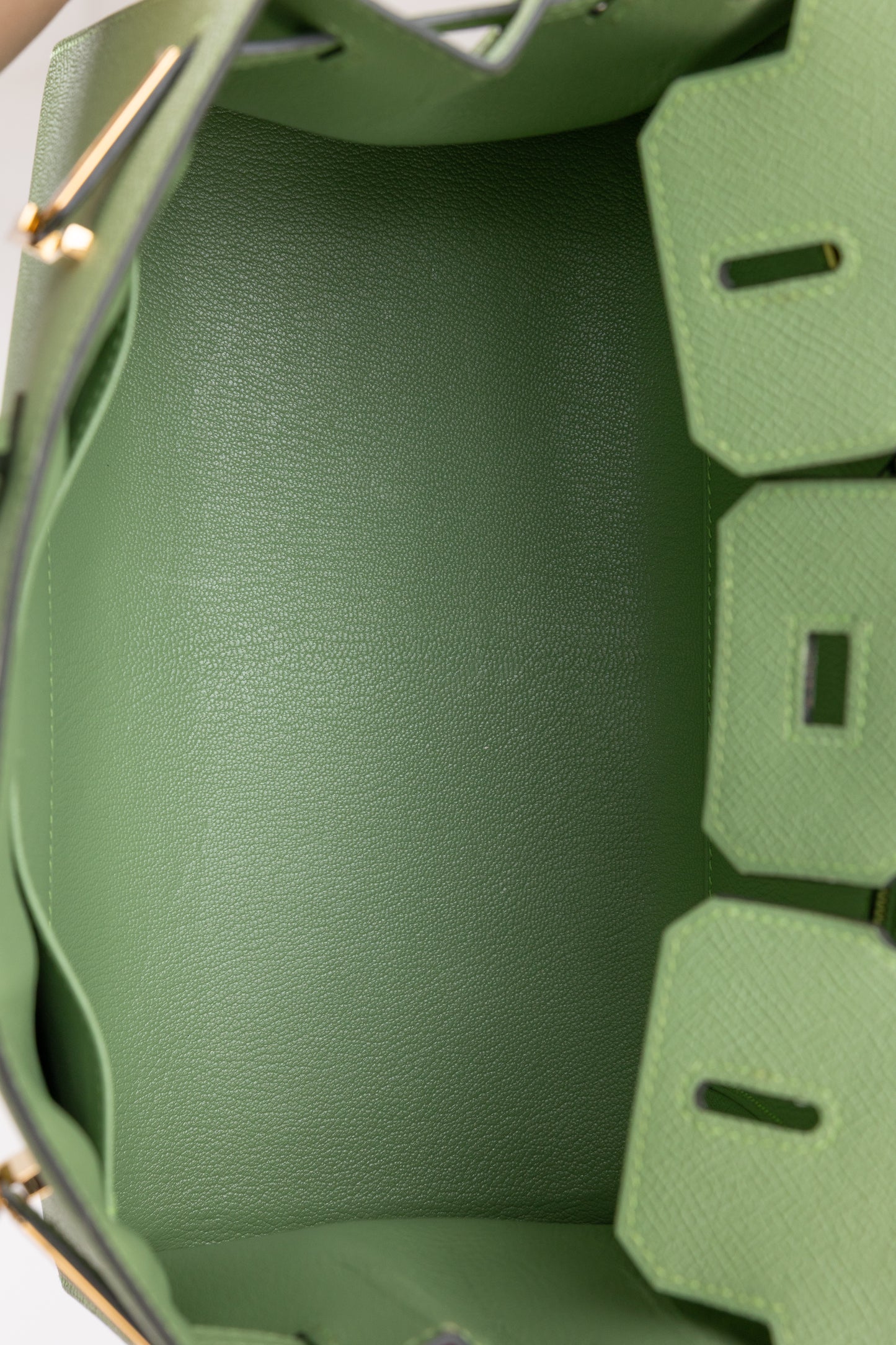 Birkin 25 Sellier Vert Criquet in Epsom Leather with Gold Hardware