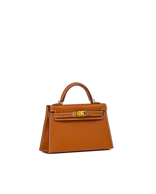 Hermès Kelly 20 Sellier Gold in Epsom Leather with Gold Hardware
