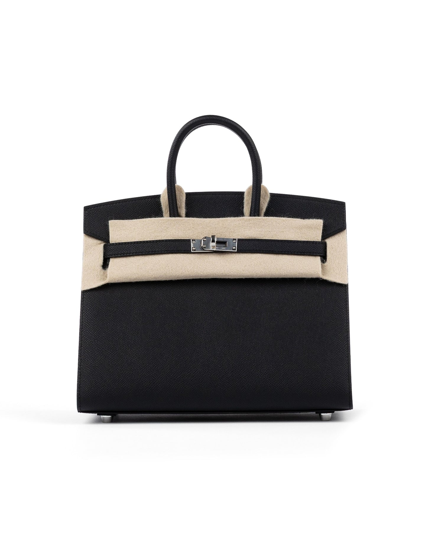 Birkin 25 Sellier Black in Epsom Leather with Palladium Hardware