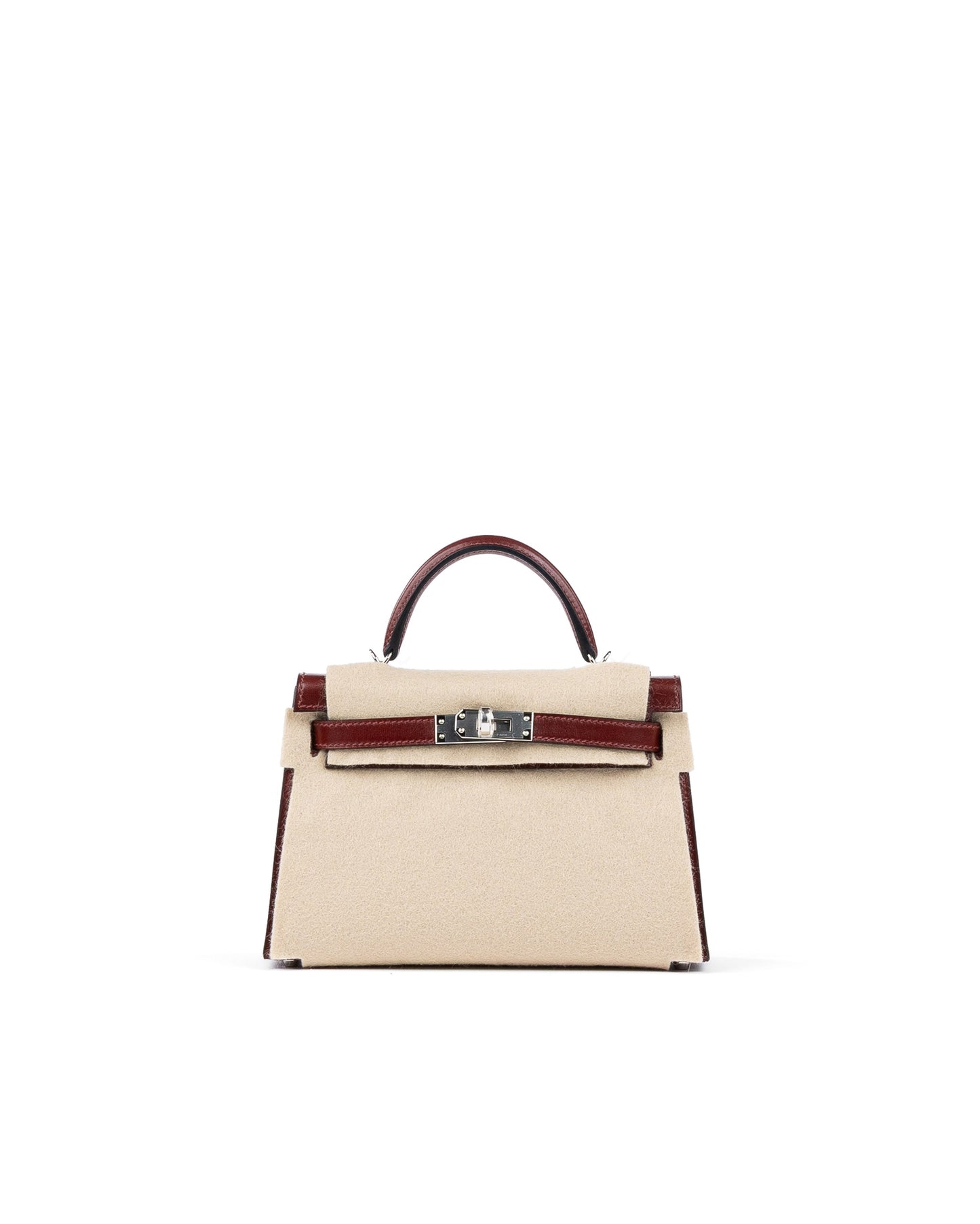 Kelly 20 Clouté in Rouge H Box Leather with Palladium Hardware