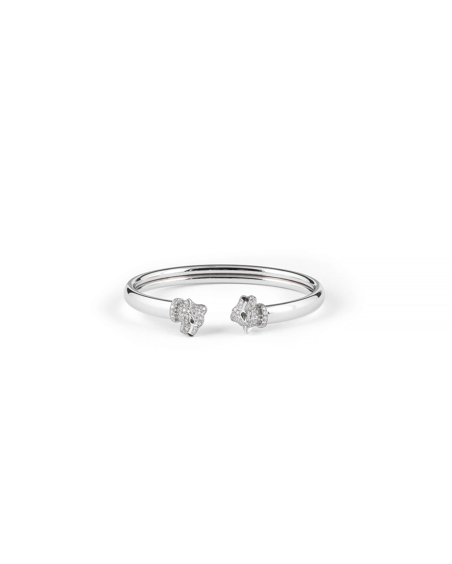 Cartier Panthère de Cartier Bracelet – White Gold, Emeralds, Onyx & Diamonds (Size 17)
