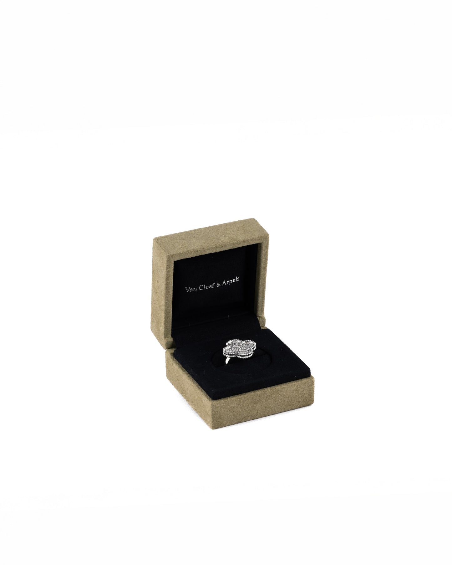 Van Cleef & Arpels Magic Alhambra Ring White Gold Diamond size 54