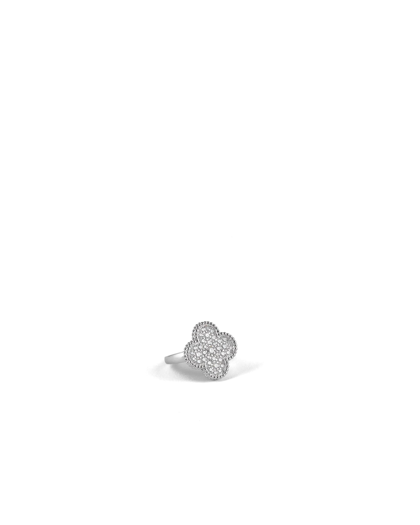 Van Cleef & Arpels Magic Alhambra Ring White Gold Diamond size 54