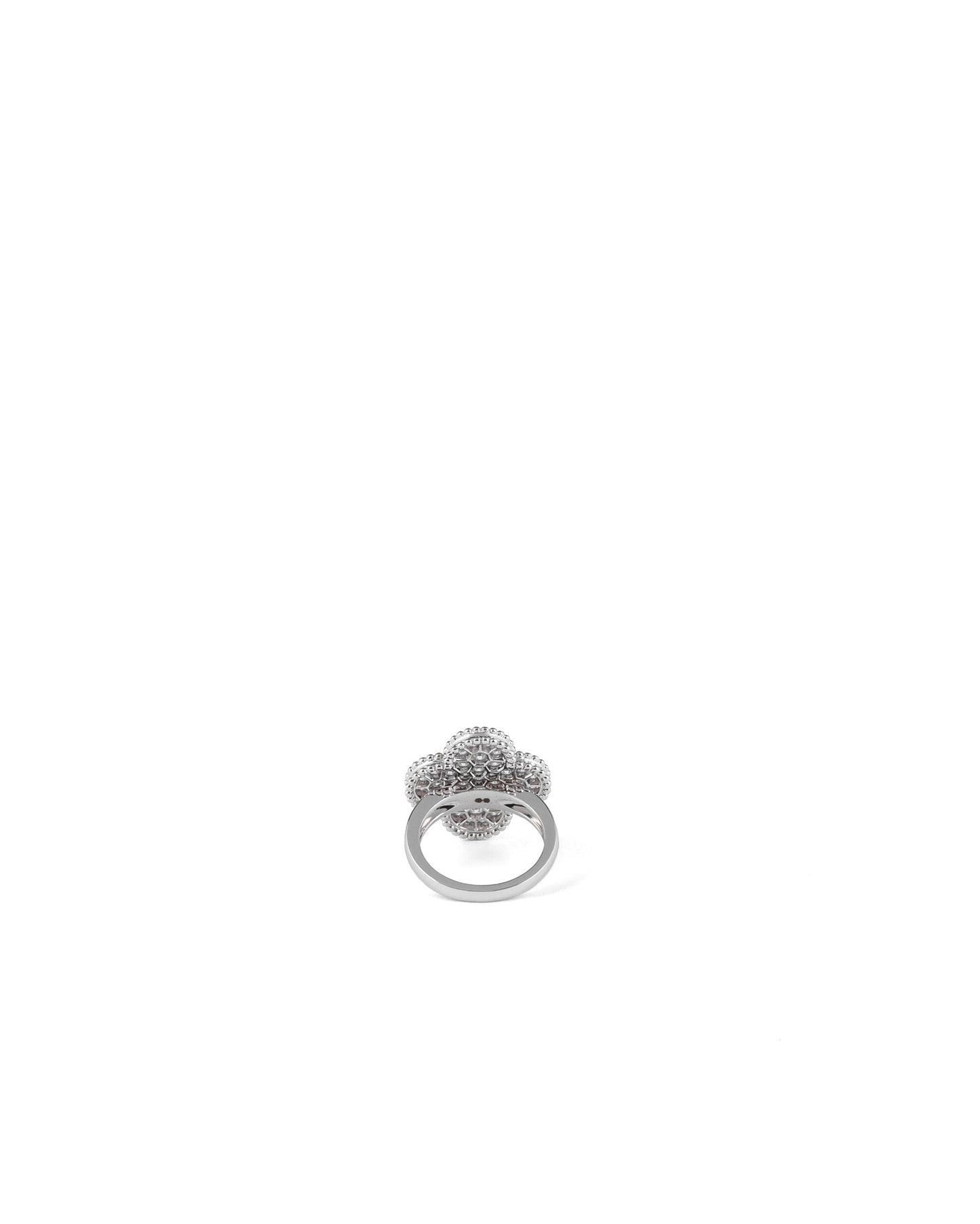 Van Cleef & Arpels Magic Alhambra Ring White Gold Diamond size 54