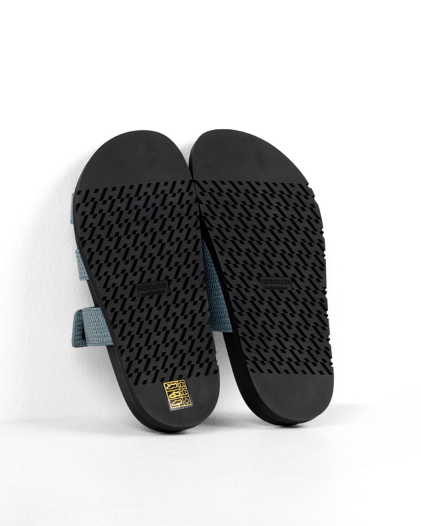 Chypre Sandals Femme Gris Antarctique in Lizard Leather