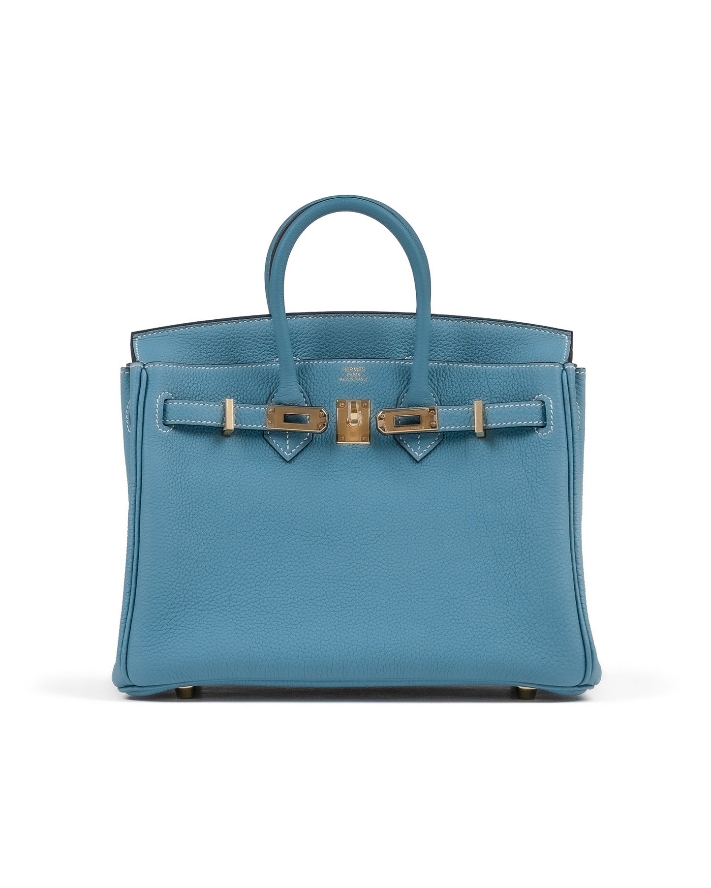 Birkin 25 Blue Jean in Togo Leather with Gold Hardware