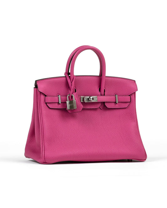 Birkin 25 Magnolia Togo with Palladium Hardware