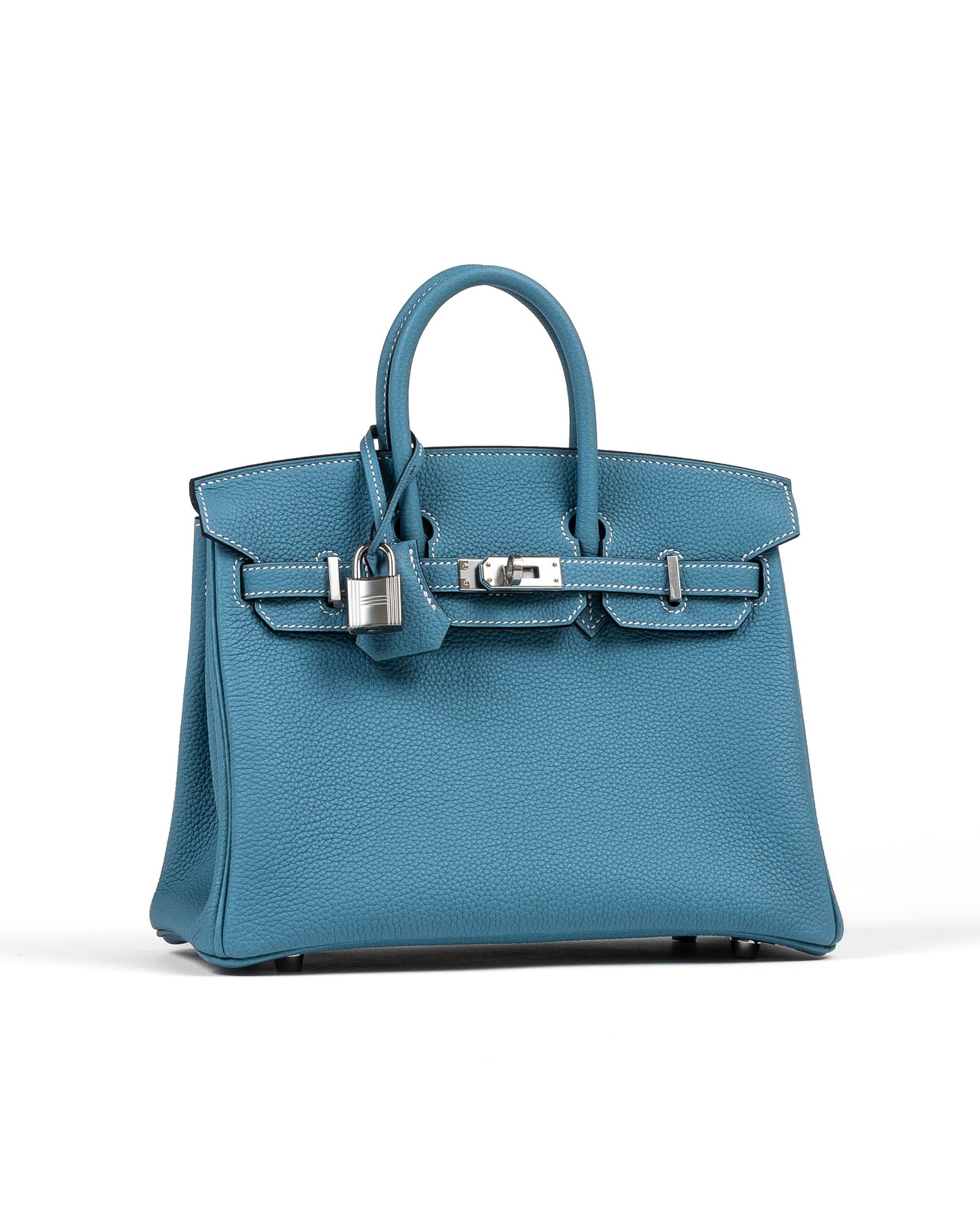 Birkin 25 Blue Jean in Togo Leather with Palladium Hardware