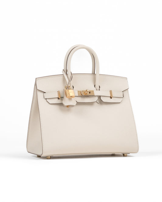 Birkin 25 Craie in Epsom Leather with Gold Hardware