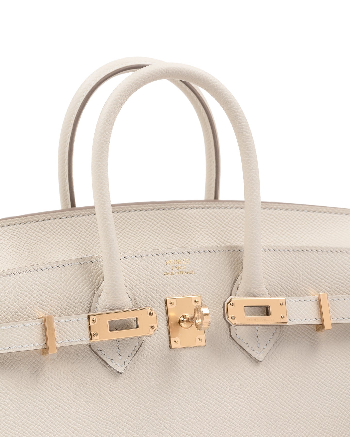 Birkin 25 Craie in Epsom Leather with Gold Hardware