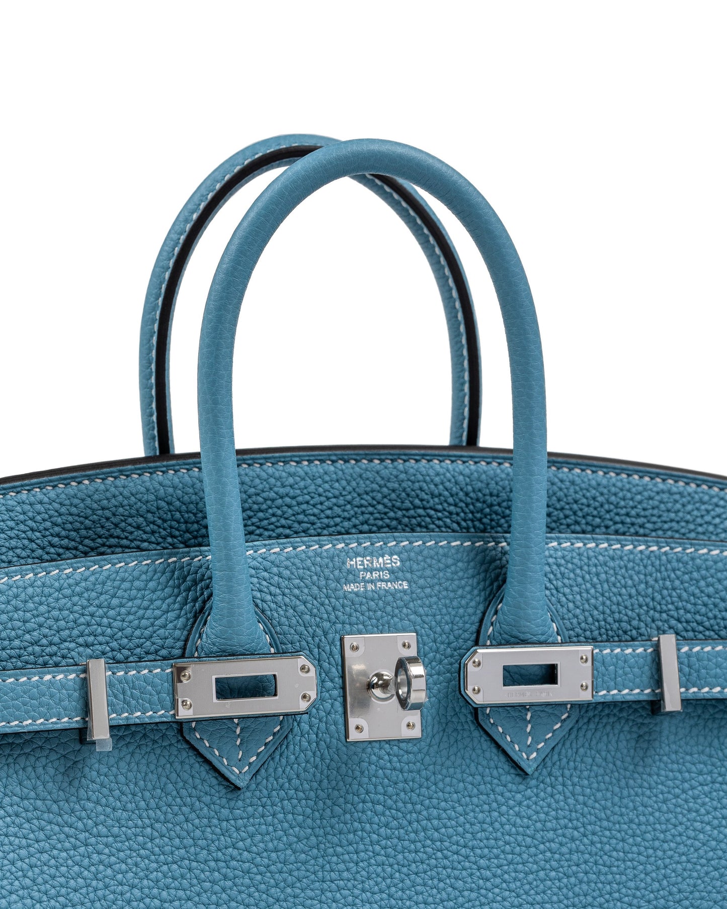 Birkin 25 Blue Jean in Togo Leather with Palladium Hardware
