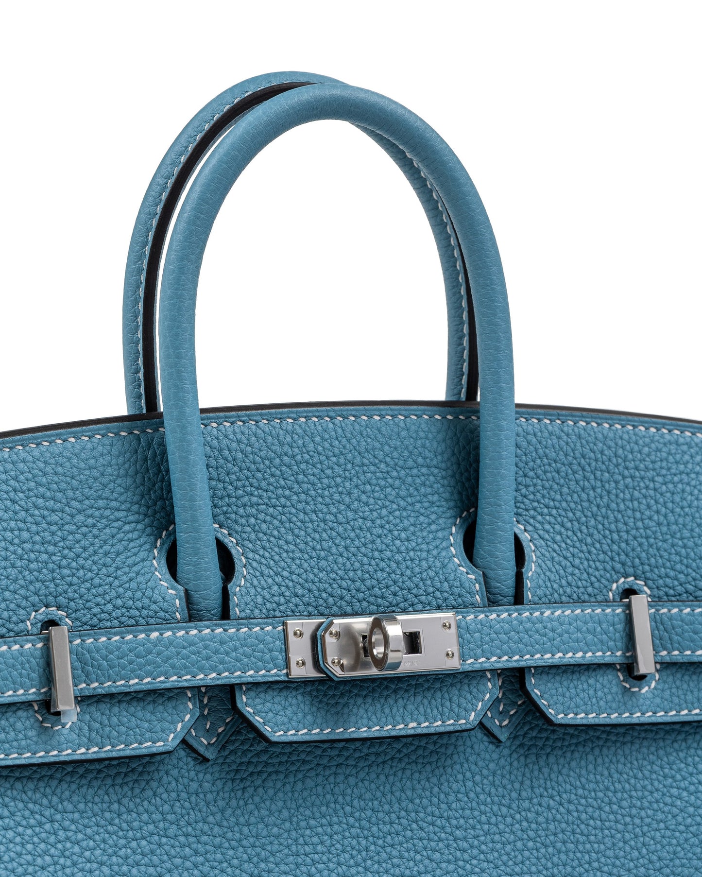 Birkin 25 Blue Jean in Togo Leather with Palladium Hardware