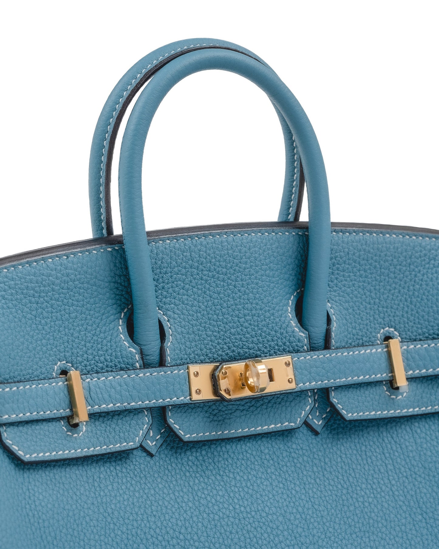 Birkin 25 Blue Jean in Togo Leather with Gold Hardware