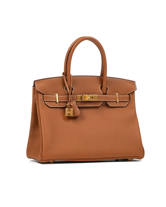 Birkin 30 Gold in Togo Leather with Gold Hardware